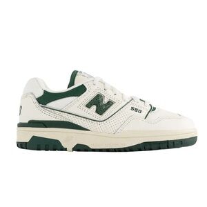 New Balance 550 x Aime Leon Dore Cream and Dark Green Sneakers